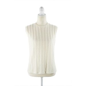 Montgomery Ward Vintage Ivory Shell L/XL